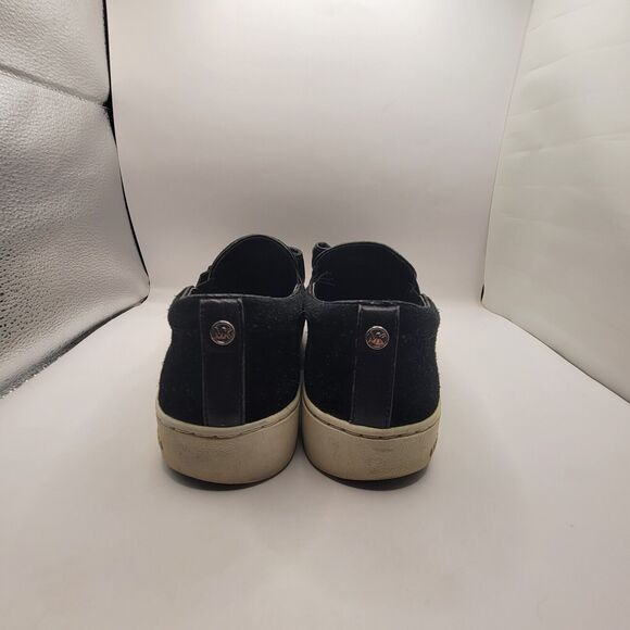 Women's Michael Kors Size 8 slip-on shoe black/white with bow - Picture 7 of 12